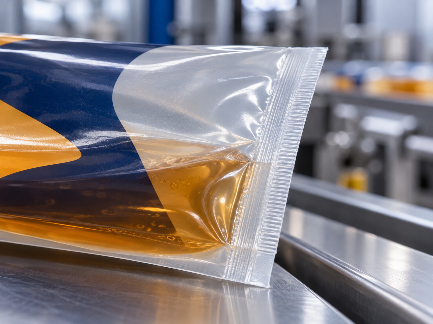 Sealed edge of flexible packaging