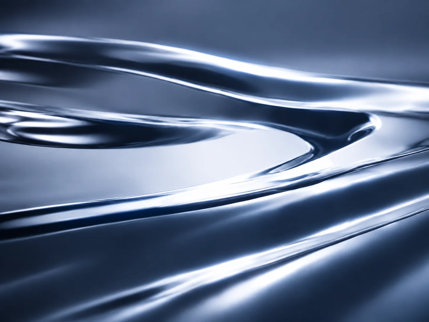 Smooth reflective finish with flowing highlights
