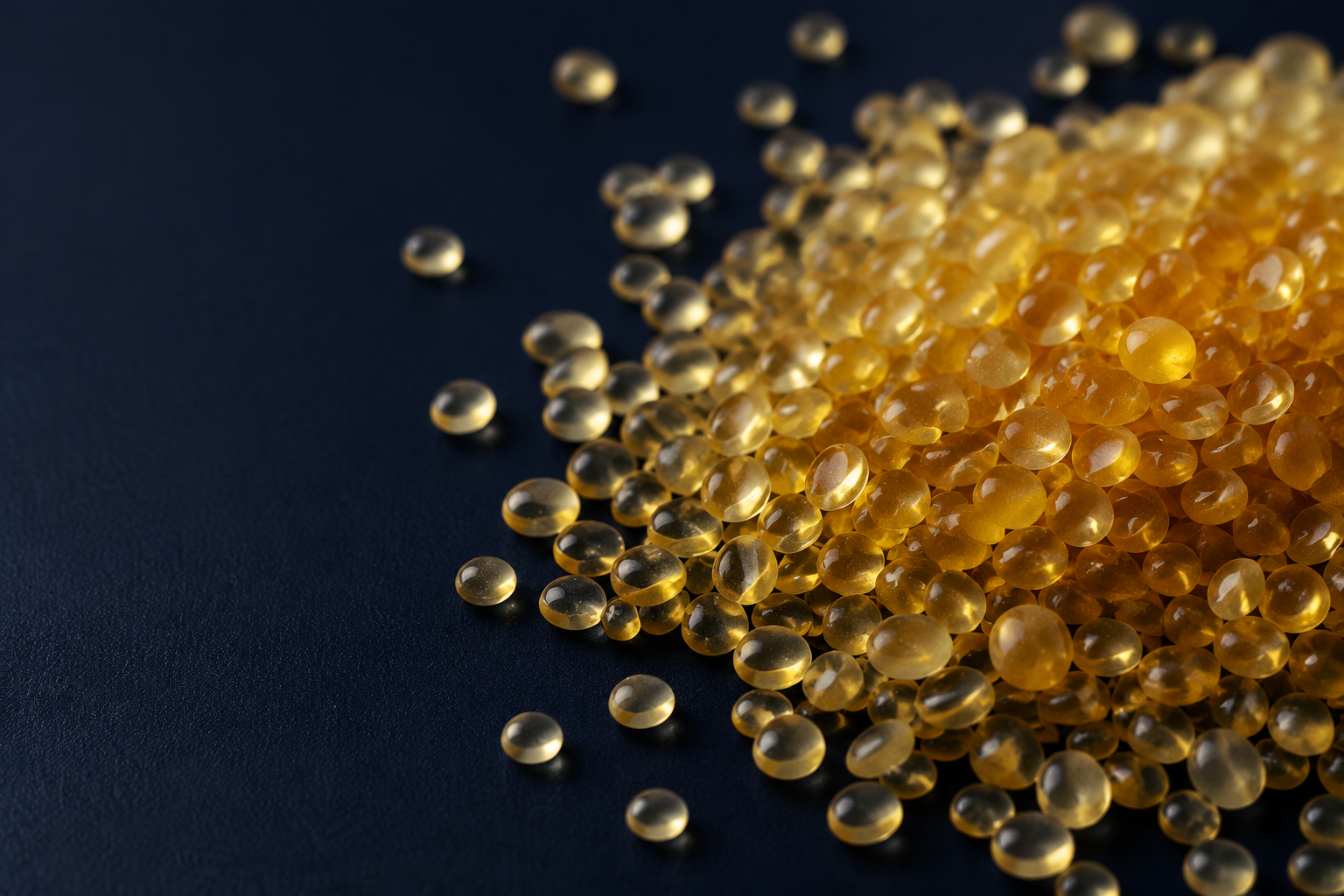 Golden polyamide resin pellets