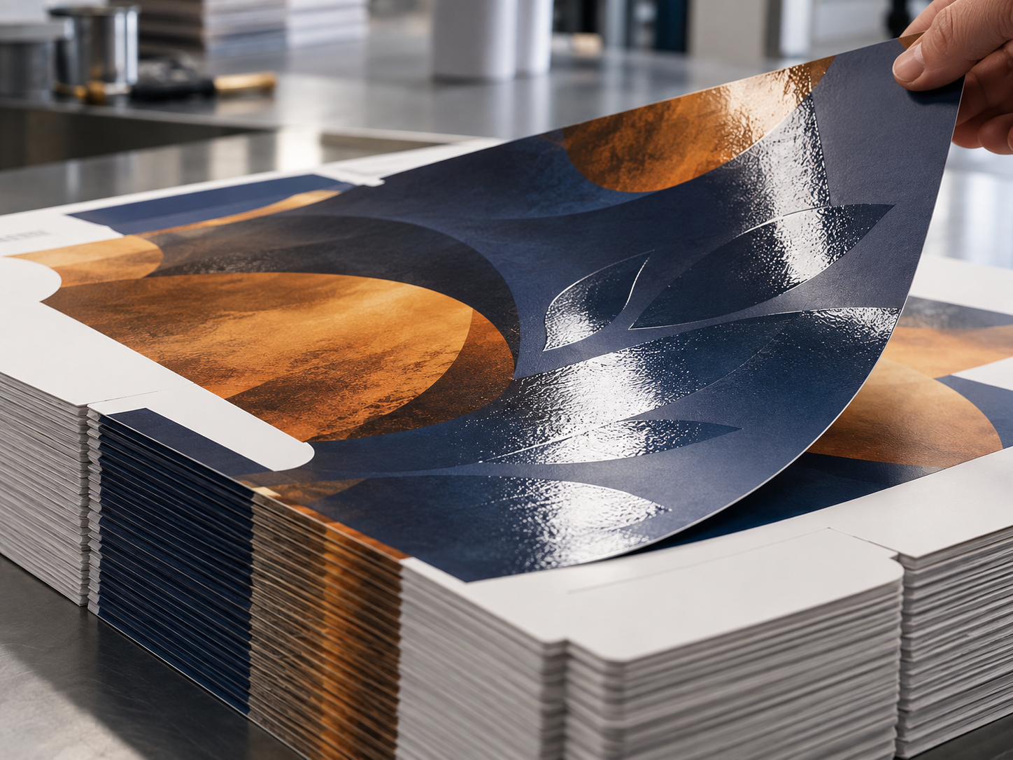 Glossy varnished printed carton